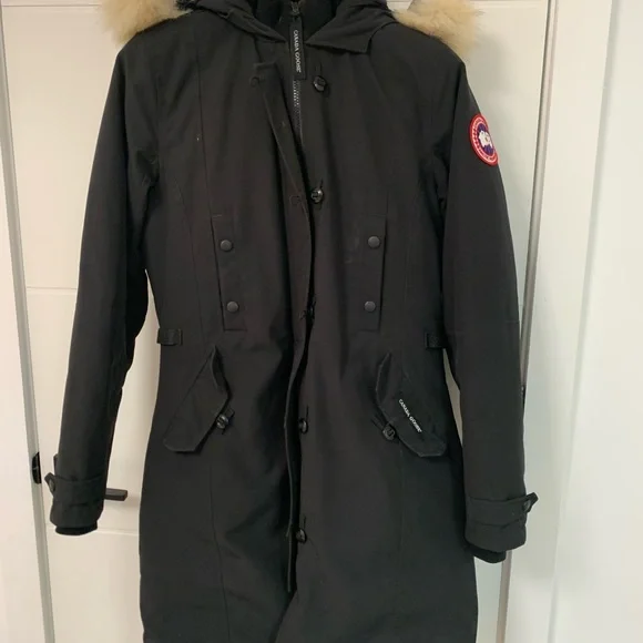 Canada Goose Black Parka with Fur Trim - Picture 11 of 11